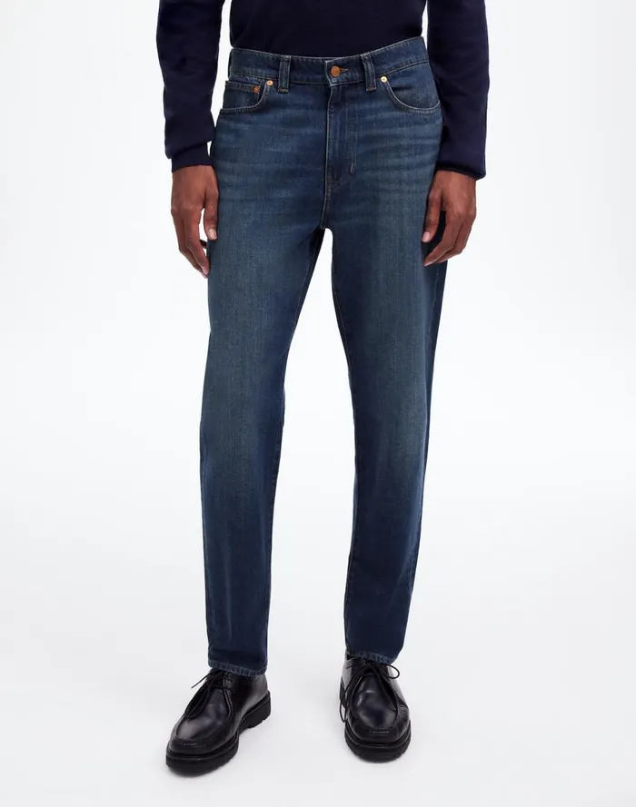 Men Jeans Madewell Relaxed Taper Jeans Leeds Wash