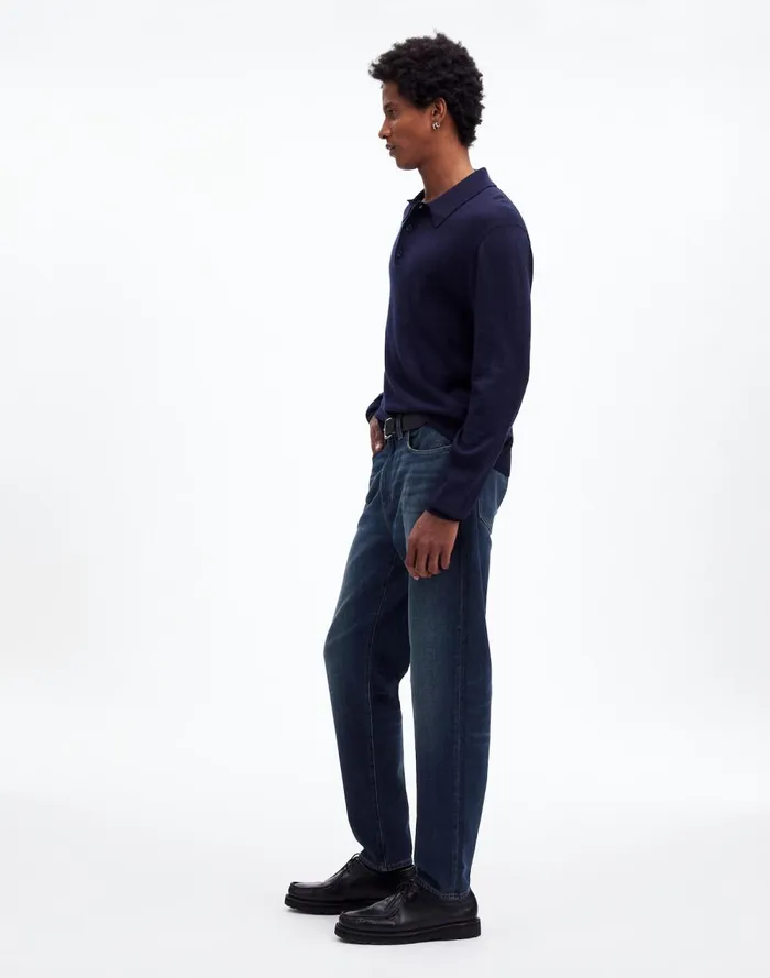 Men Jeans Madewell Relaxed Taper Jeans Leeds Wash