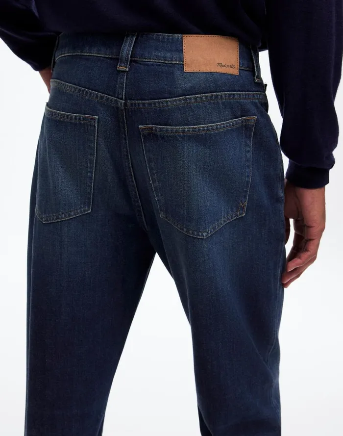 Men Jeans Madewell Relaxed Taper Jeans Leeds Wash