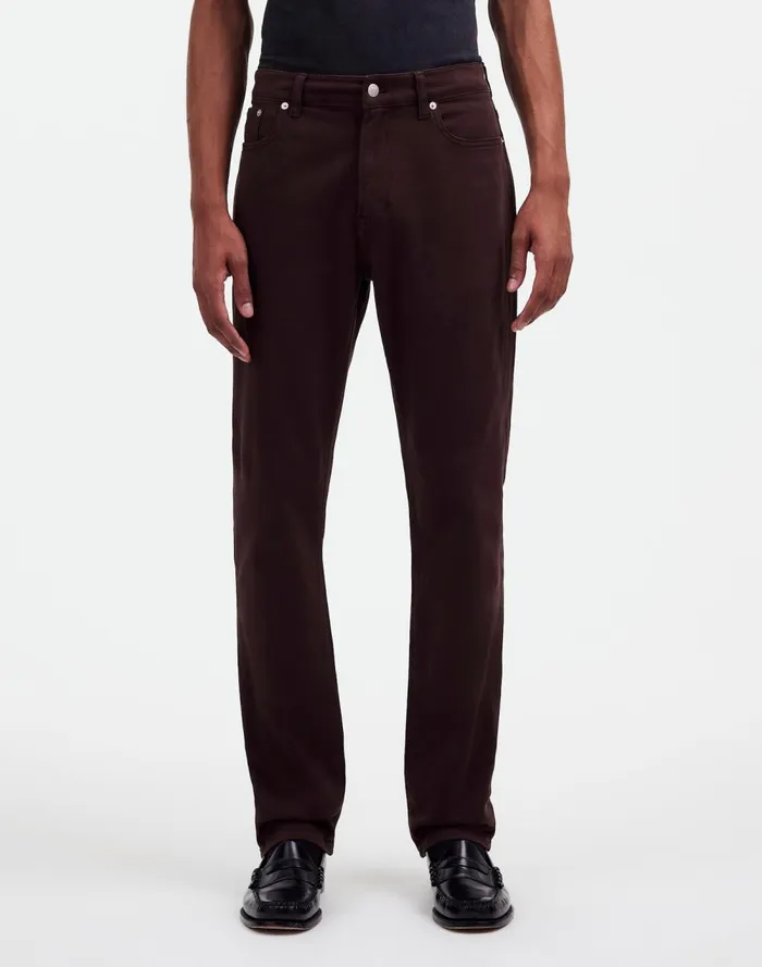 Men Jeans Madewell The Allday 1991 StraightLeg Pant Dark Carob