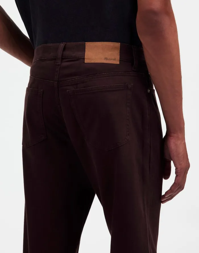 Men Jeans Madewell The Allday 1991 StraightLeg Pant Dark Carob