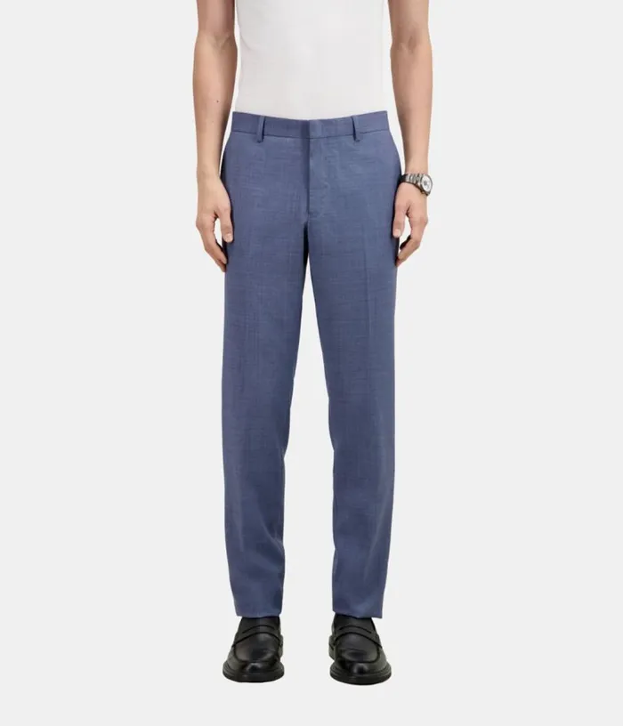 Men Light Blue Wool Suit Trousers THE KOOPLES Blazers and Suits