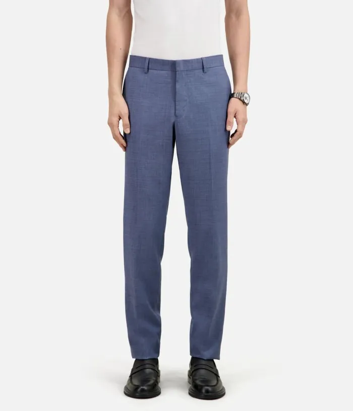 Men Light Blue Wool Suit Trousers THE KOOPLES Blazers and Suits