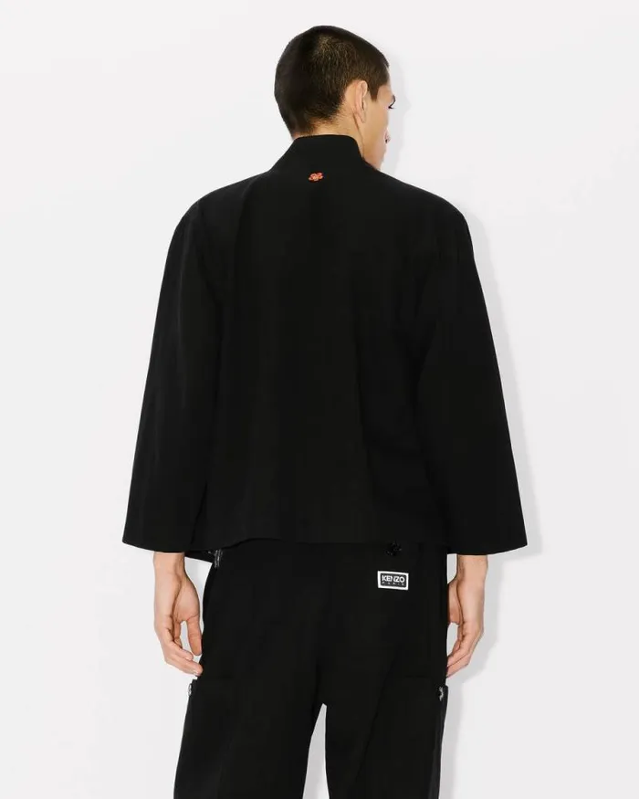Men Light Kimono Jacket Black Kenzo Tailoring