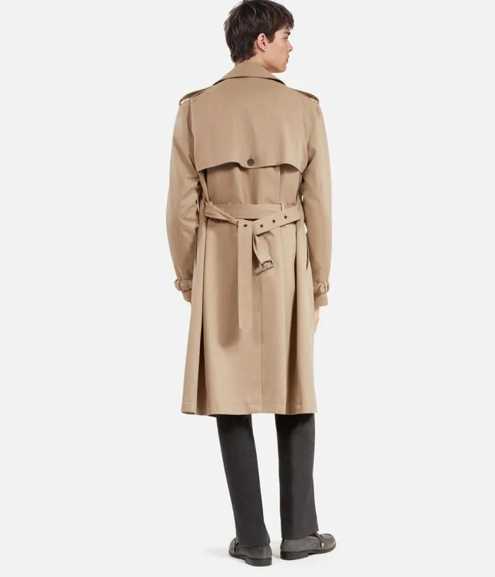 Men Long Beige Trench Coat THE KOOPLES Coats and Jackets