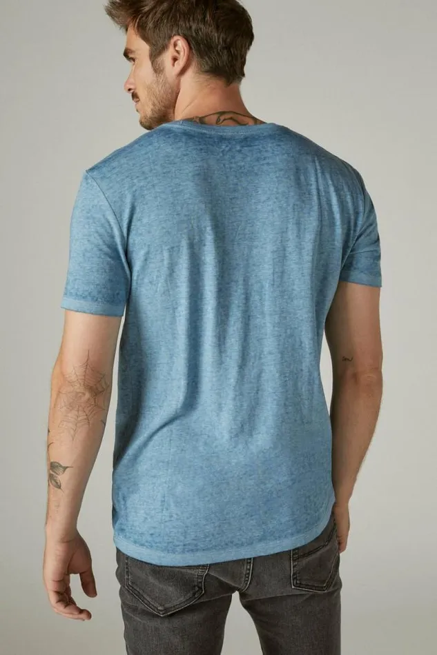Men Lucky Brand Graphic Tees Coyote Biker Tee Allure