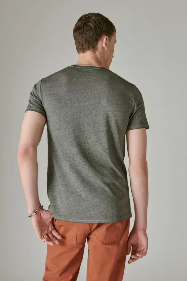 Men Lucky Brand Graphic Tees Lone Star Ranch Tee Jet Black Men Lucky Brand Graphic Tees Lone Star Ranch Tee Jet Black