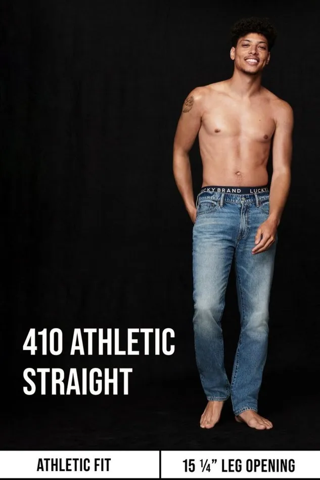 Men Lucky Brand Jeans Knd 410 Athletic Straight Jean Watson