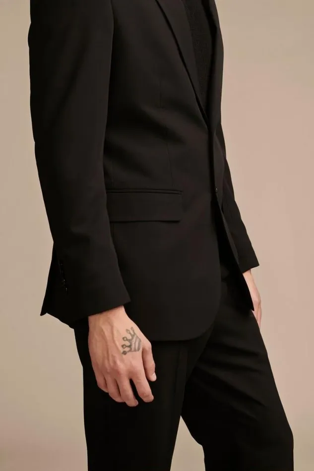 Men Lucky Brand Suit Separates Suit Separate 4way Stretch Blazer Black