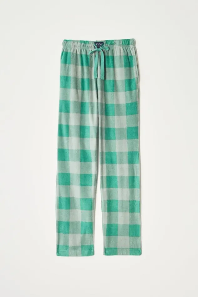 Men Lucky Brand Underwear and Sleepwear Plaid Fleece Sleep Pant Medium Green