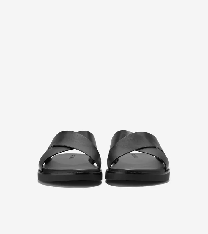 Men Men039s NANTUCKET CROSS STRAP SANDAL Black Cole Haan Sandals