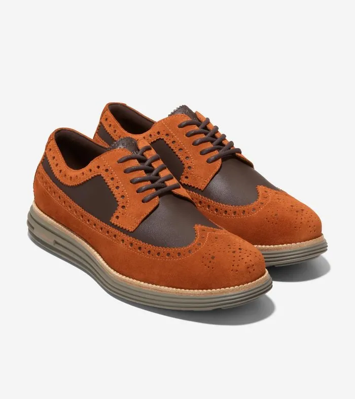 Men Men039s riginalGrand Remastered Longwing Brown Cole Haan Dress Shoes