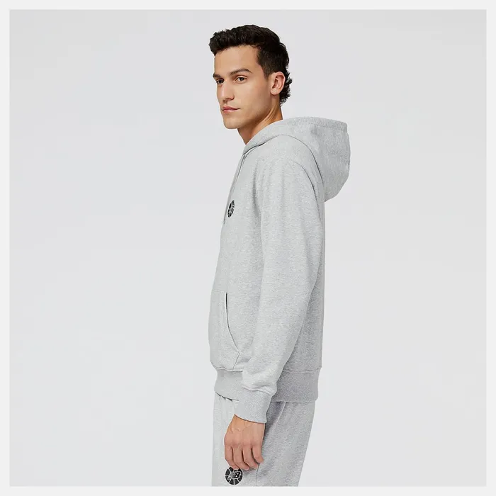 Men NB Hoops Fundamentals Hoodie Athletic Grey New Balance Hoodies and Sweatshirts Men NB Hoops Fundamentals Hoodie Athletic Grey New Balance Hoodies and Sweatshirts