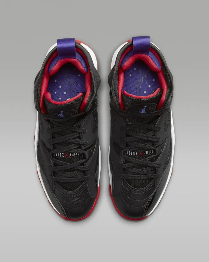 Men Nike All Shoes Jumpman Two Trey Blackdark Concordwhitetrue Red