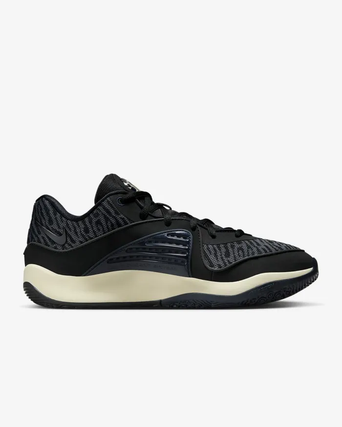 Men Nike All Shoes KD16 Blackdark Smoke Greycoconut Milkblack