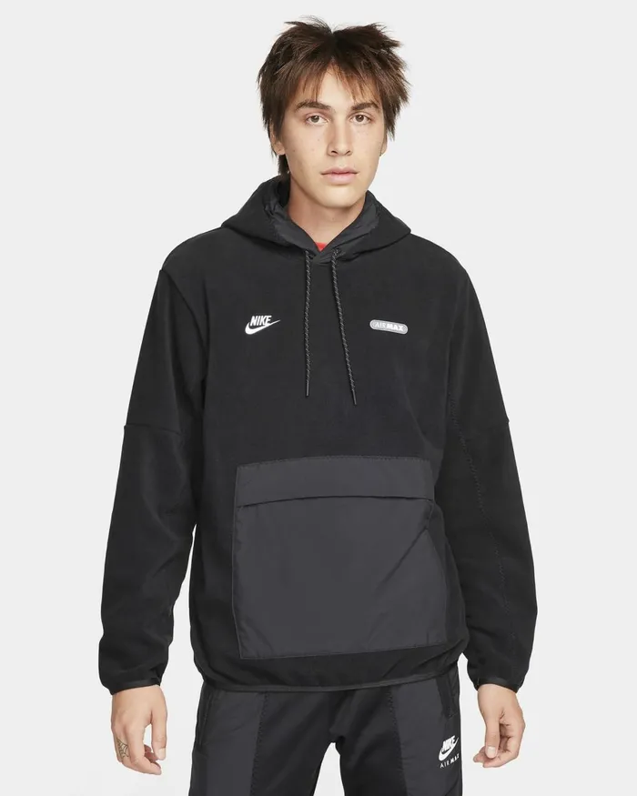 Men Nike Hoodies And Sweatshirts Air Max Blackwhite