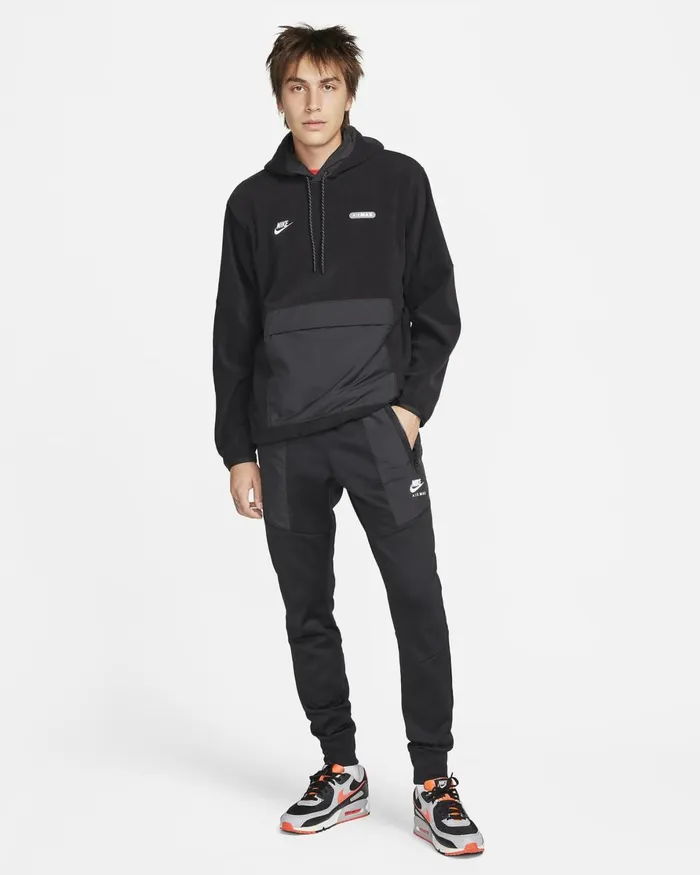 Men Nike Hoodies And Sweatshirts Air Max Blackwhite