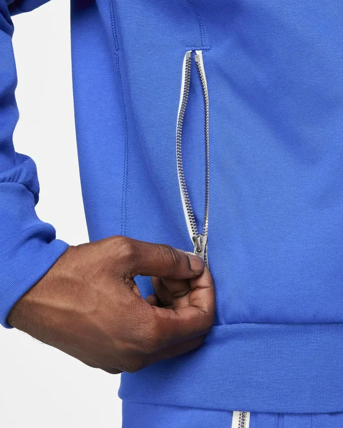 Men Nike Hoodies And Sweatshirts DriFIT Standard Issue Game Royalblack