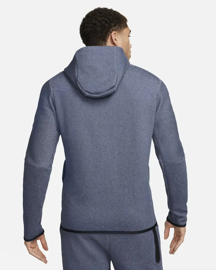 Men Nike Hoodies And Sweatshirts FC Barcelona Tech Fleece Windrunner Third Thunder Blueblack