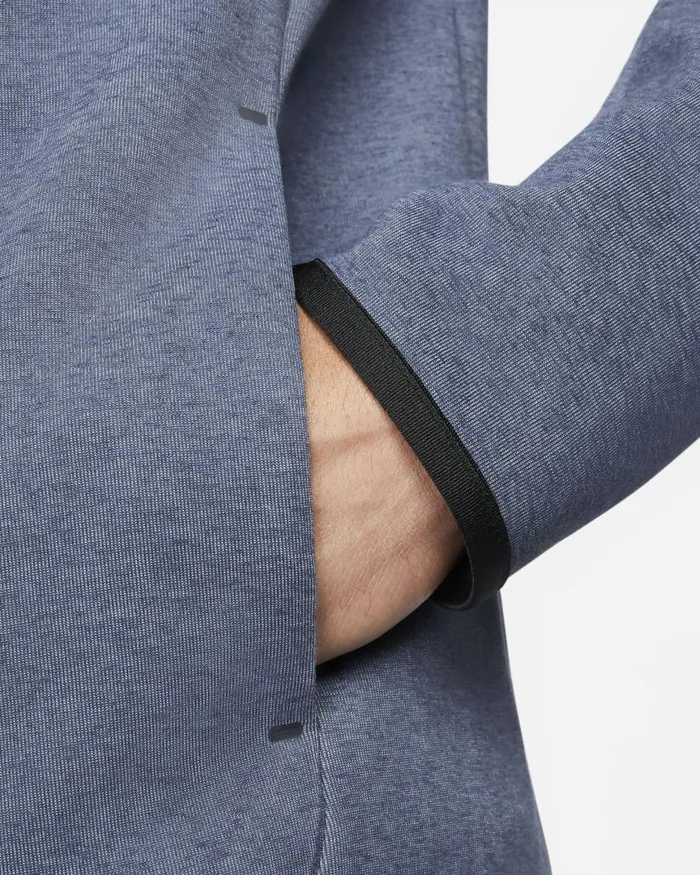 Men Nike Hoodies And Sweatshirts FC Barcelona Tech Fleece Windrunner Third Thunder Blueblack