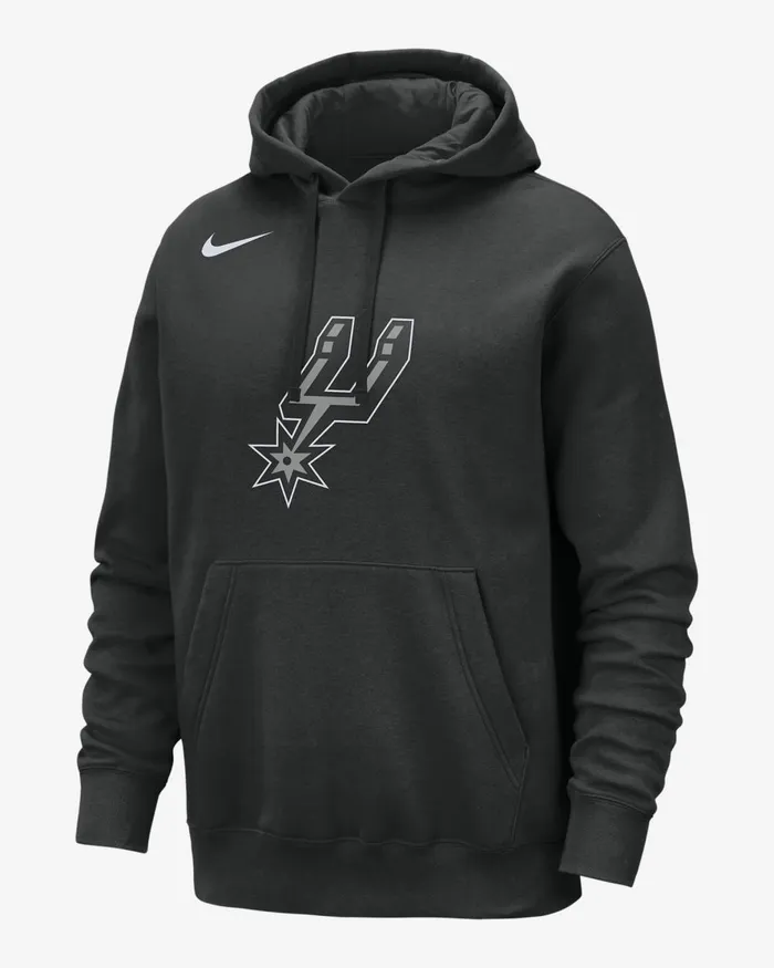 Men Nike Hoodies And Sweatshirts San Antonio Spurs Club Black