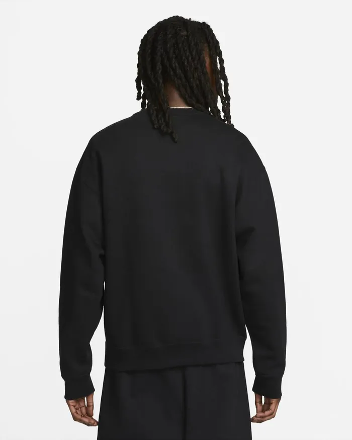 Men Nike Hoodies And Sweatshirts Solo Swoosh Blackwhite