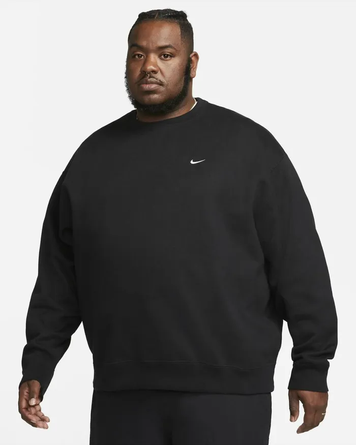 Men Nike Hoodies And Sweatshirts Solo Swoosh Blackwhite