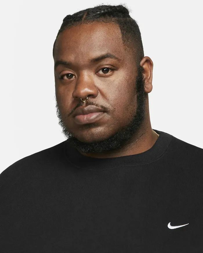 Men Nike Hoodies And Sweatshirts Solo Swoosh Blackwhite