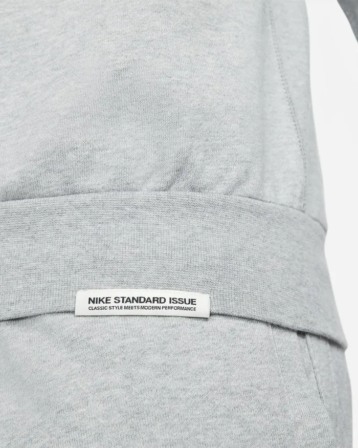 Men Nike Hoodies And Sweatshirts Standard Issue Dark Grey Heatherpale Ivory