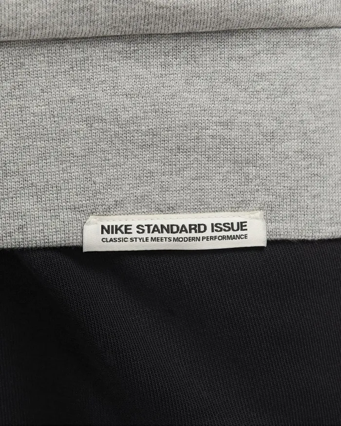 Men Nike Hoodies And Sweatshirts Standard Issue Dark Grey Heatherpale Ivory