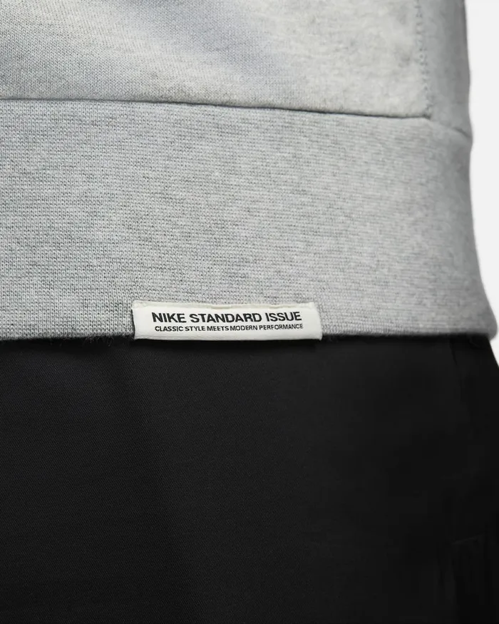 Men Nike Hoodies And Sweatshirts Standard Issue Dark Grey Heatherpale Ivory