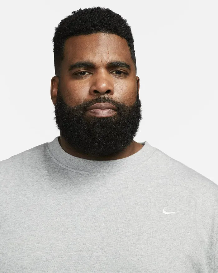 Men Nike Hoodies And Sweatshirts Standard Issue Dark Grey Heatherpale Ivory