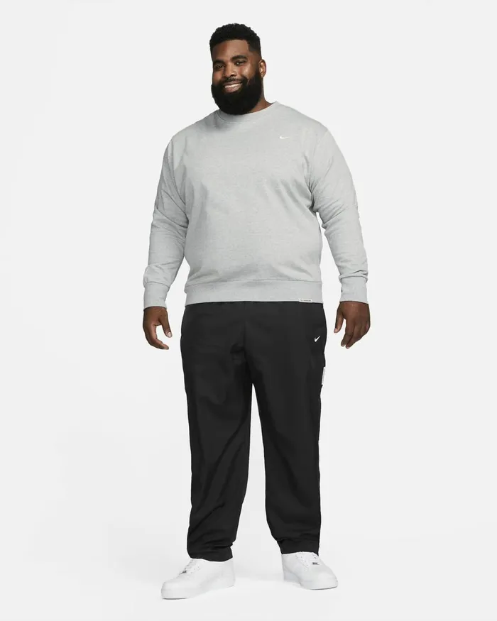 Men Nike Hoodies And Sweatshirts Standard Issue Dark Grey Heatherpale Ivory