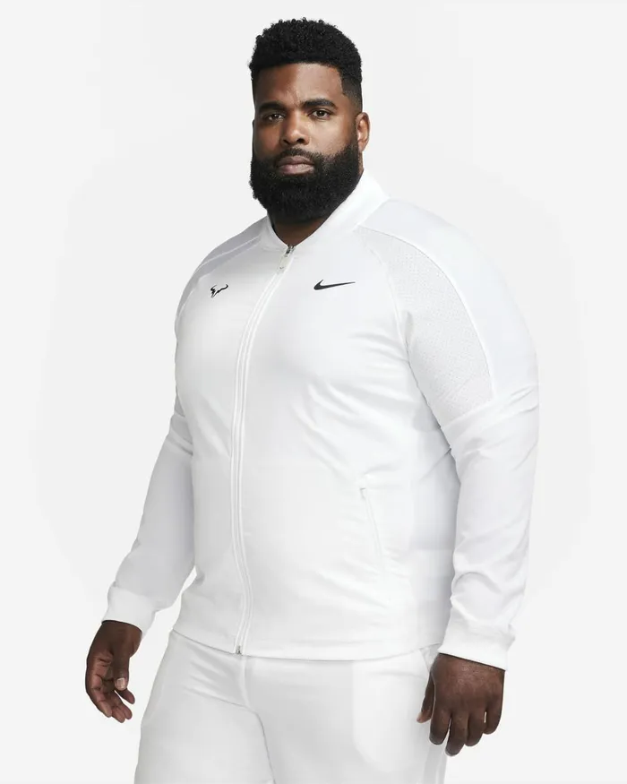 Men Nike Jackets DriFIT Rafa Whiteblack