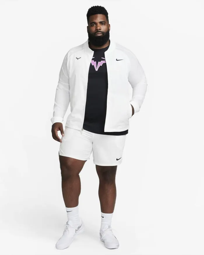 Men Nike Jackets DriFIT Rafa Whiteblack