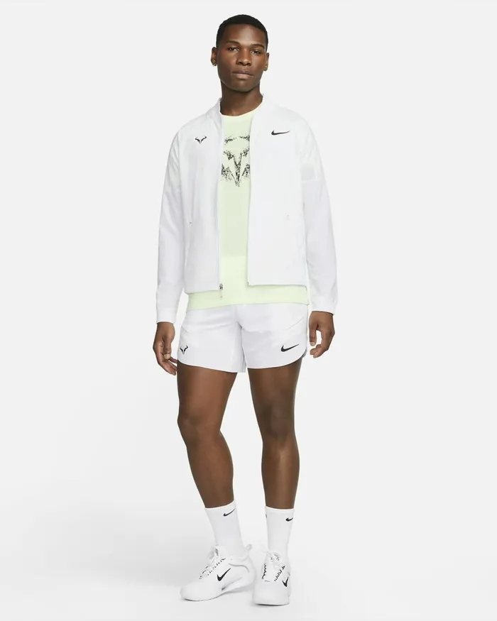 Men Nike Jackets DriFIT Rafa Whiteblack