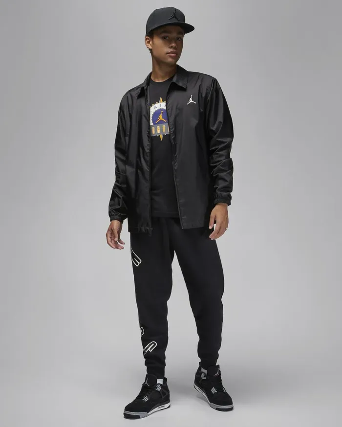 Men Nike Jackets Jordan Flight MVP Blacksail