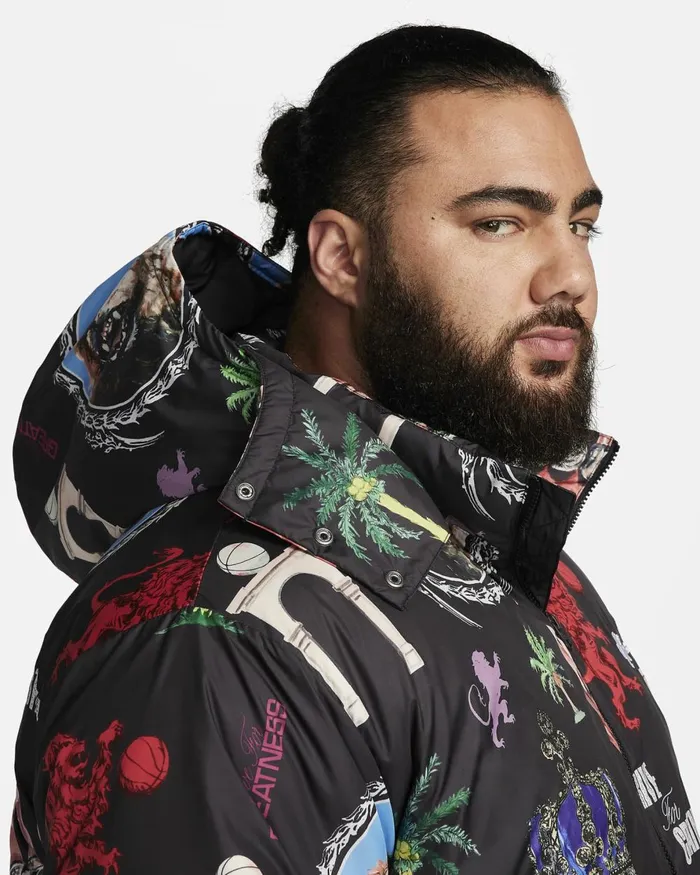 Men Nike Jackets LeBron Blackwhite