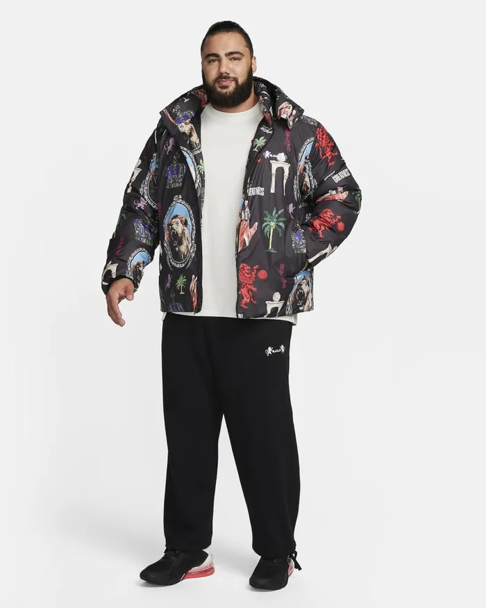 Men Nike Jackets LeBron Blackwhite