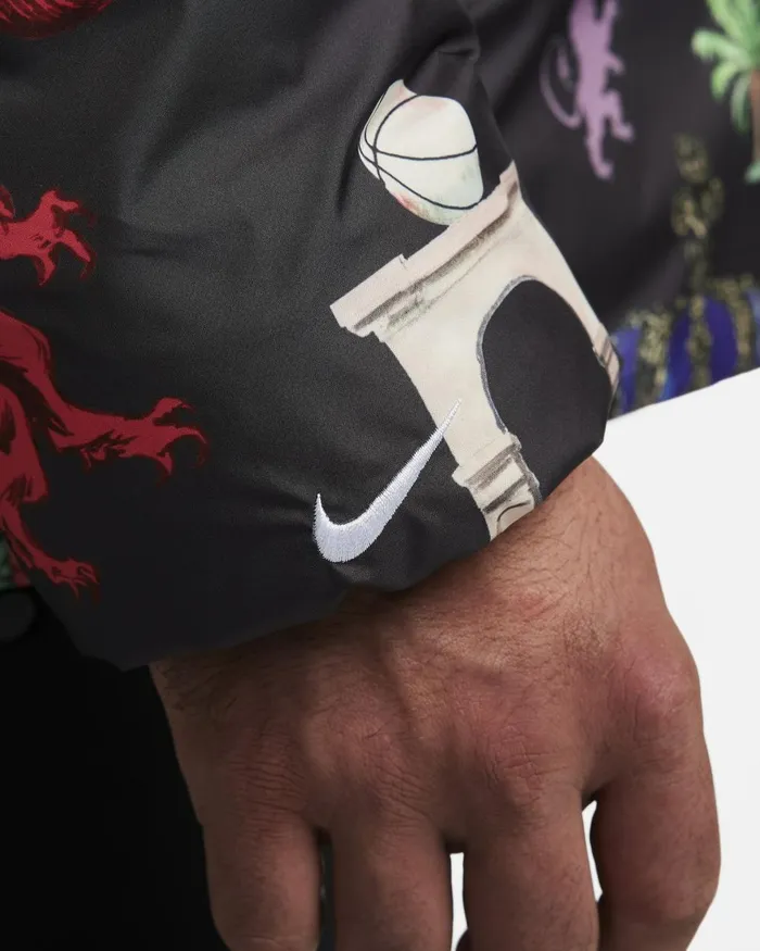 Men Nike Jackets LeBron Blackwhite