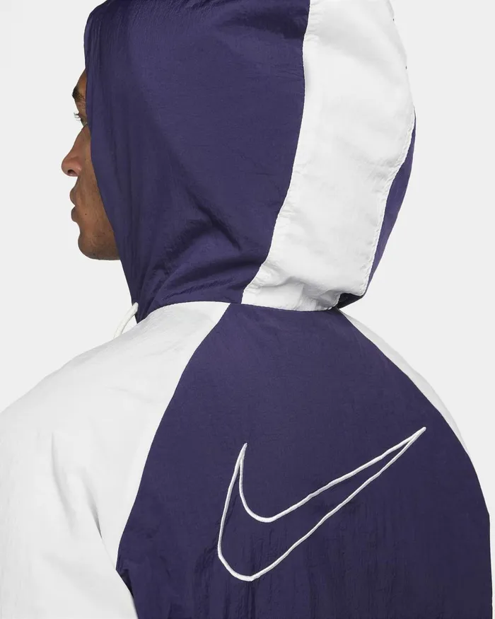 Men Nike Jackets Nike Purple Inkphoton Dustwhite
