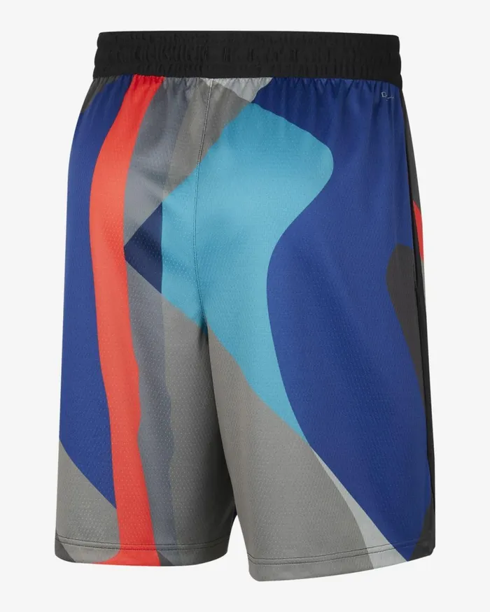 Men Nike Shorts Brooklyn Nets 202324 City Edition Blackwhite
