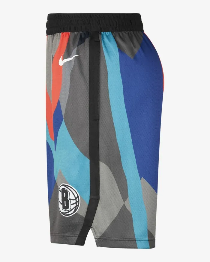 Men Nike Shorts Brooklyn Nets 202324 City Edition Blackwhite
