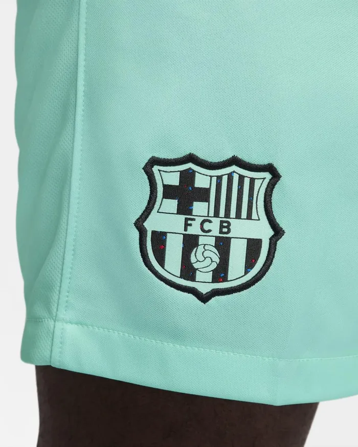 Men Nike Shorts FC Barcelona 202324 Stadium Third Light Aquablack