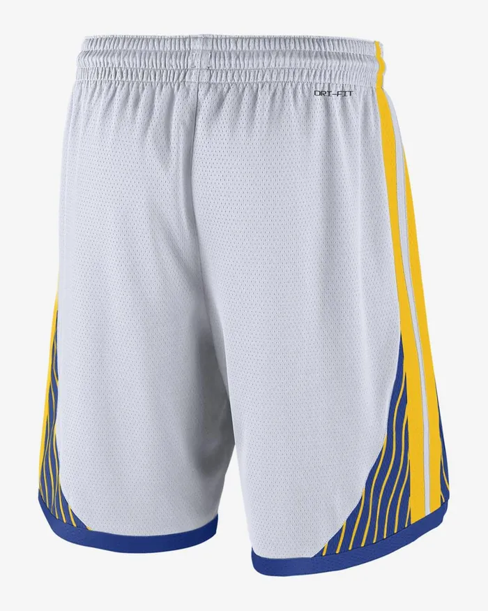 Men Nike Shorts Golden State Warriors Whiteamarillorush Bluerush Blue