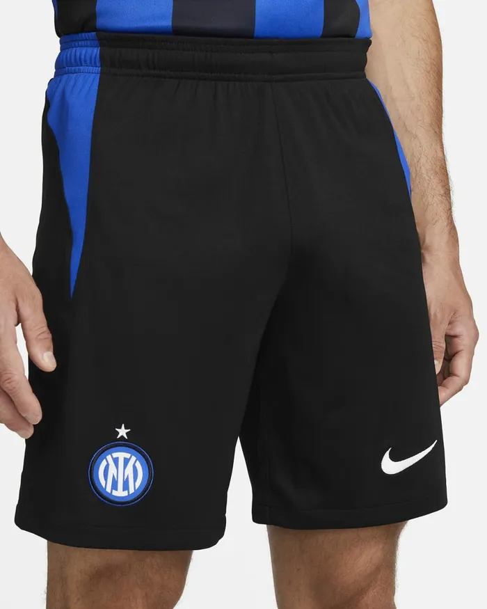 Men Nike Shorts Inter Milan 202223 Stadium Home Blackblackwhite