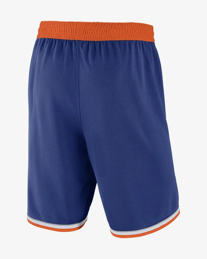 Men Nike Shorts New York Knicks Icon Edition Rush Bluebrilliant Orangewhite