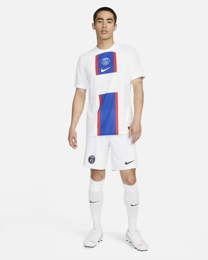 Men Nike Shorts Paris SaintGermain 202324 Match HomeAway Whitemidnight Navymidnight Navy