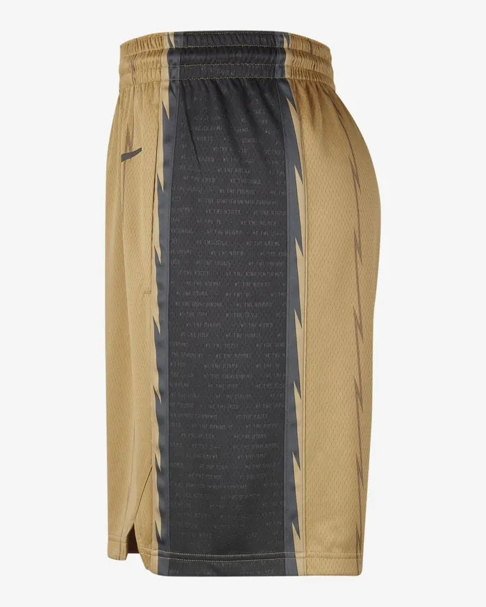 Men Nike Shorts Toronto Raptors 202324 City Edition Club Goldblack