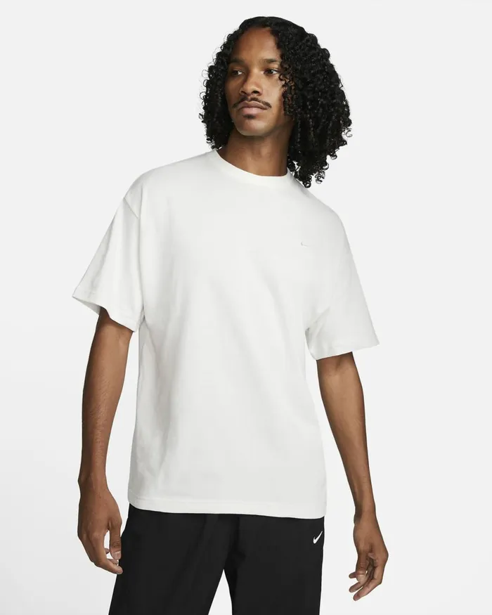 Men Nike Tops And TShirts Solo Swoosh Phantomwhite